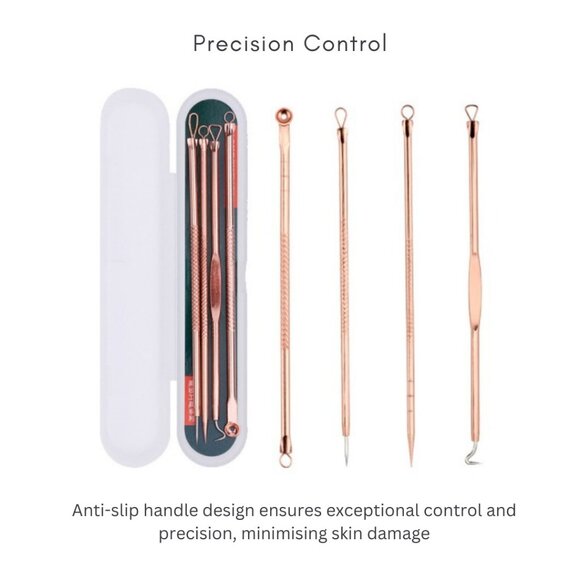 12 Piece Makeup Brush Set With Case & 4 pcs Acne Blackhead Removal Needles Pack - Picture 6 of 9